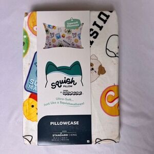 Squishmallows Squish Pillow Ultra Soft Standard Pillowcase Jazwares Multicolor
